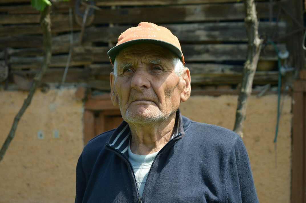 Portrait of a senior Polish farmer